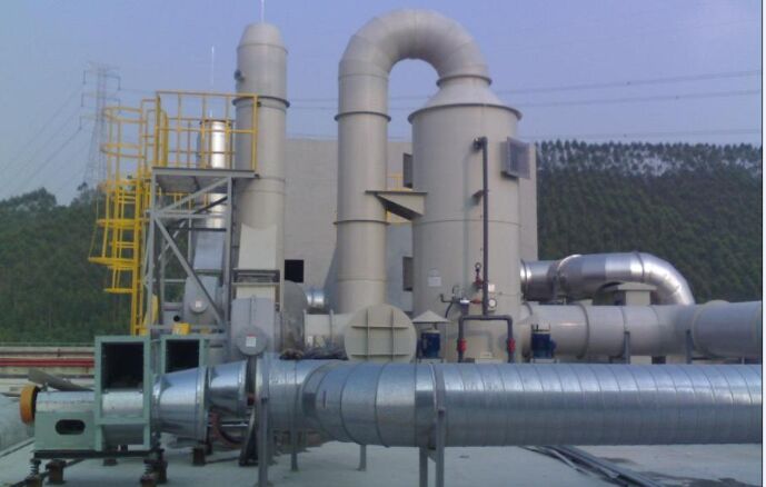 河北酸霧凈化設備施工現場圖片